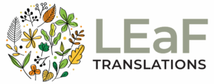 leaf translations logo